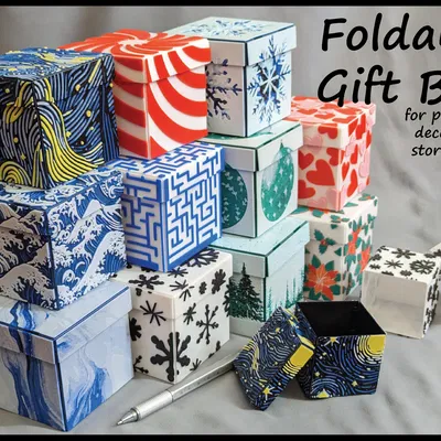 Hộp quà trang trí có thể gấp lại