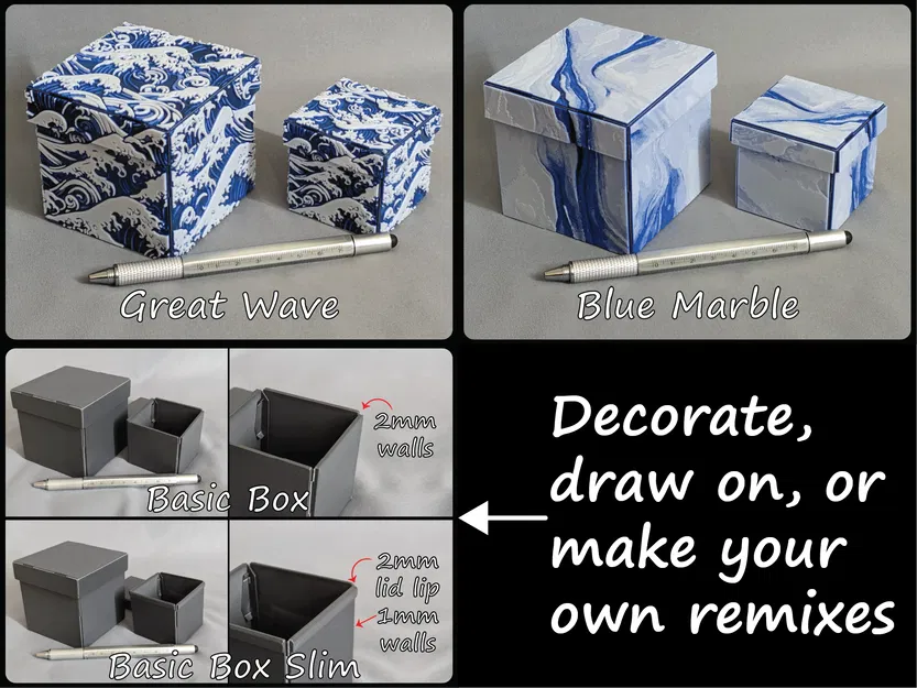 Hộp quà trang trí có thể gấp lại - Image 7