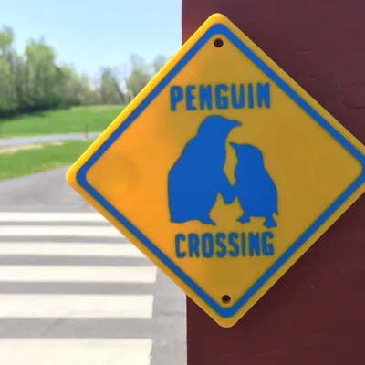 Penguin Crossing - Biển Báo Chim Cánh Cụt