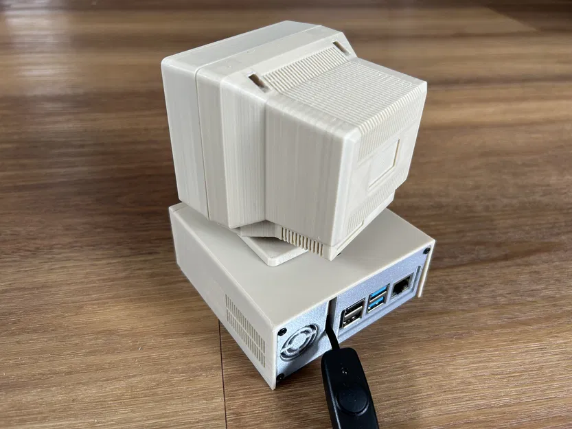 Vỏ Case Máy Tính Để Bàn Retro cho Raspberry Pi - Image 2