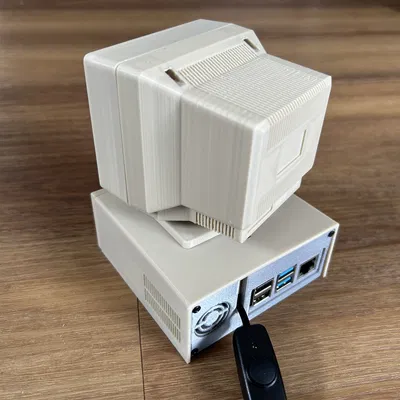 Vỏ Case Máy Tính Để Bàn Retro cho Raspberry Pi