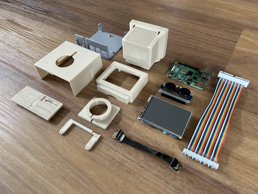 Vỏ Case Máy Tính Để Bàn Retro cho Raspberry Pi - Image 4