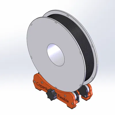 [Sử dụng vít M3] Giá đỡ cuộn dây cho Prusa MINI - Phiên bản linh hoạt