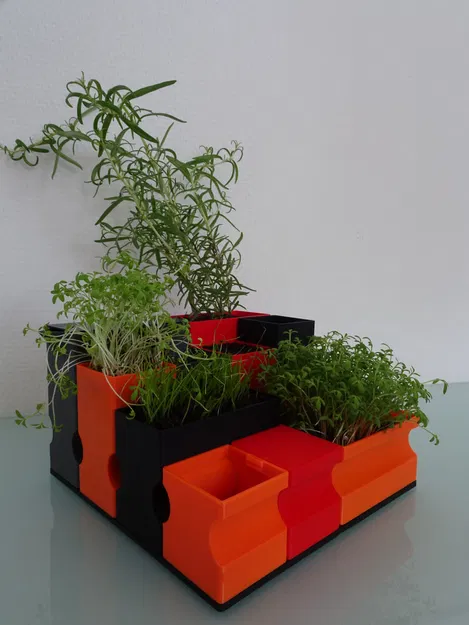 Chậu trồng cây tự tưới có thể tùy chỉnh/Bộ ươm mầm - Image 2