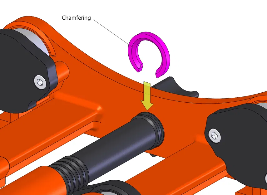 [Sử dụng vít M3] Giá đỡ cuộn dây cho Prusa MINI - Phiên bản linh hoạt - Image 6