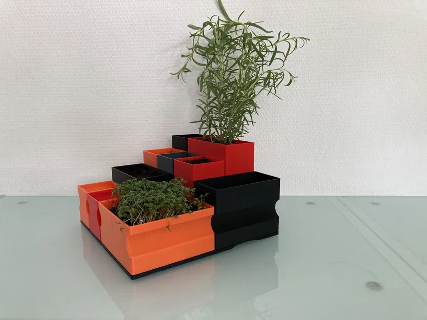 Chậu trồng cây tự tưới có thể tùy chỉnh/Bộ ươm mầm - Image 4