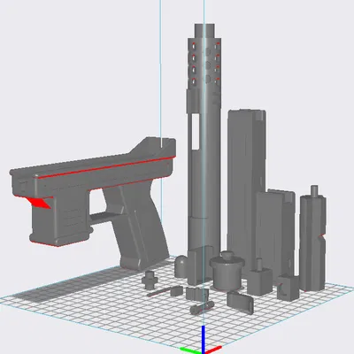 (PLAS)TEC-9 V1 Đồ Chơi Bàn Bolt Action