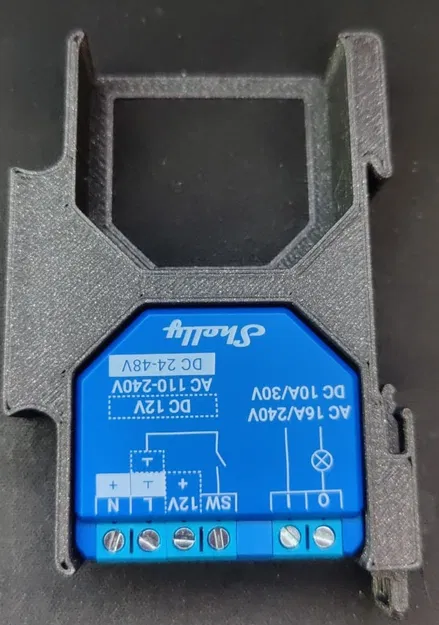 Giá đỡ din rail đôi cho Shelly 1 Plus - Image 1