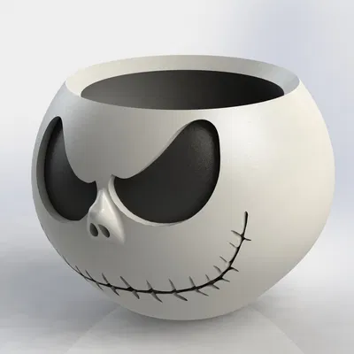 Jack SkellingPot - Chậu/Bình cắm hoa & Đèn lồng bí ngô