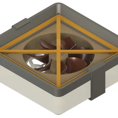 Ống Dẫn Khí Thải Máy Tính Để Bàn Với Quạt PC 12CM