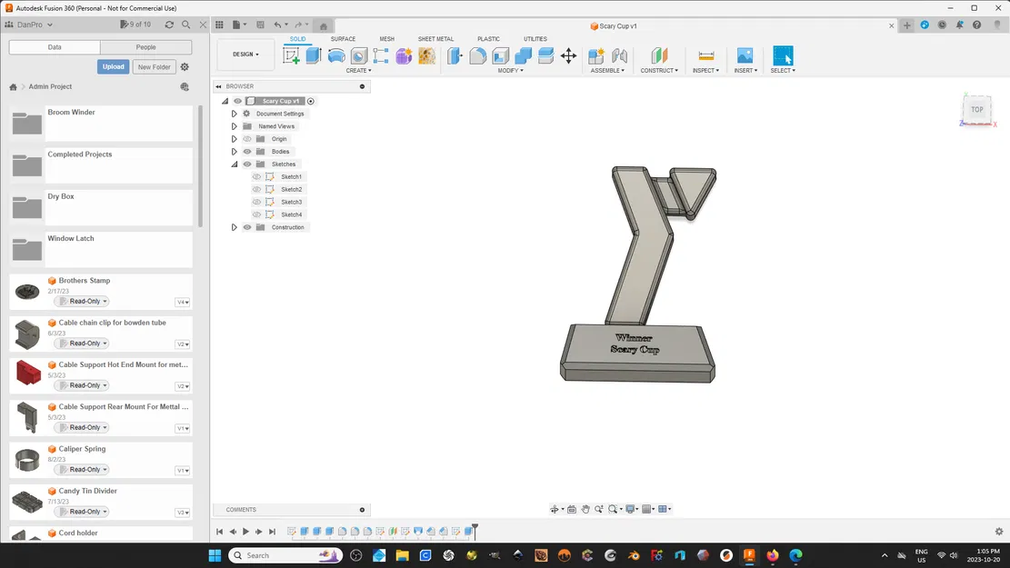 Chân đế cúp YMCA Scary - Image 1