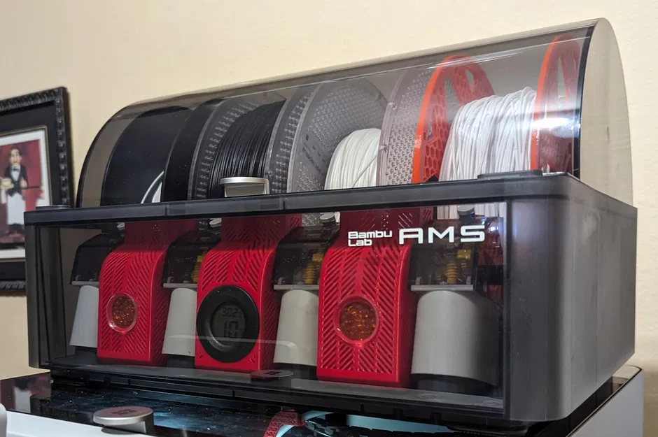 Hộp hút ẩm Silica có cửa sổ cho Bambu Lab AMS - Image 1