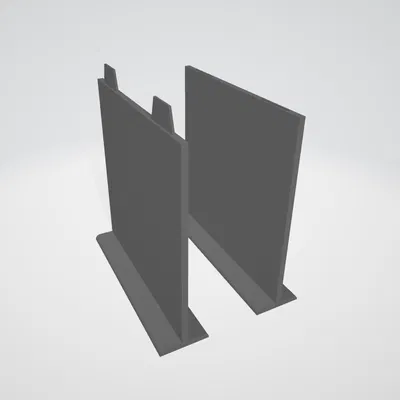 Vách Ngăn Kéo V1 - Chia 2 Phần, Scale Mọi Kích Thước