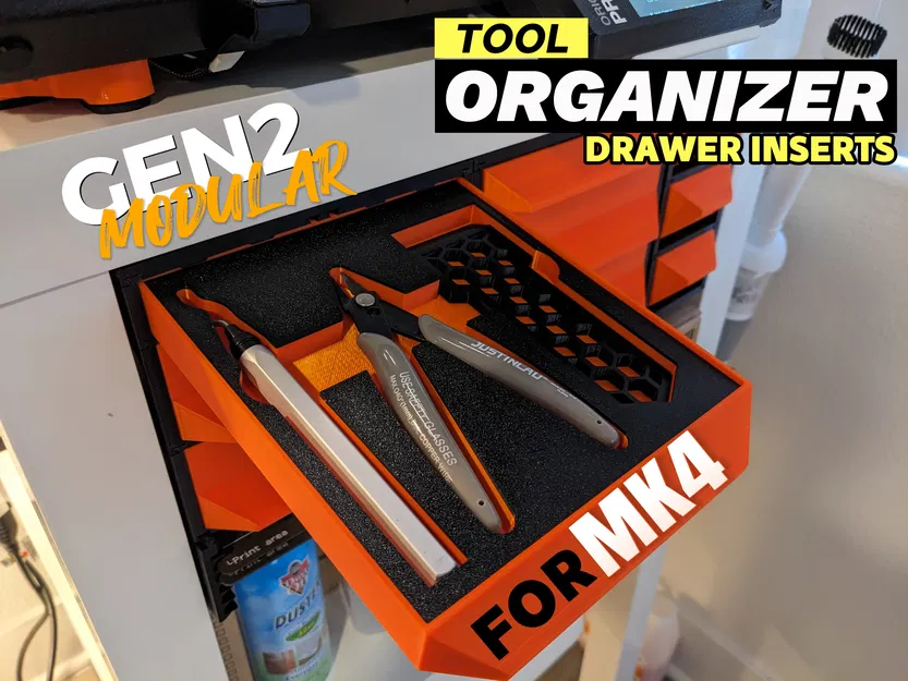 Bộ chèn tổ chức dụng cụ GEN2 cho Prusa MK4 - Image 1