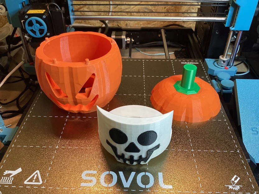 Đầu Bí Ngô Kiểu Lego cho Bộ Xương Kiểu Lego (Tỷ lệ 10:1) - Image 4