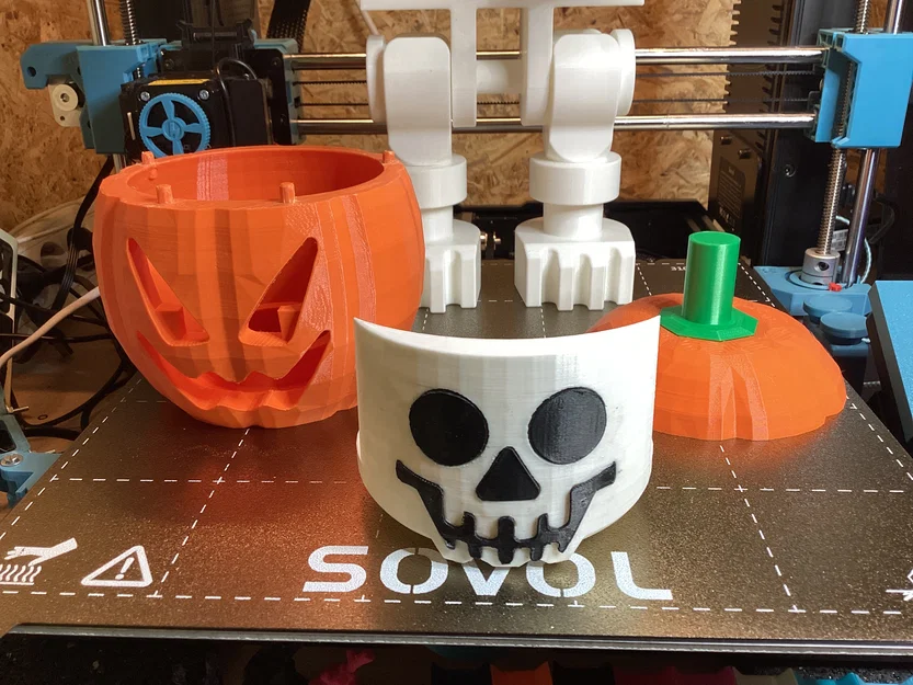 Đầu Bí Ngô Kiểu Lego cho Bộ Xương Kiểu Lego (Tỷ lệ 10:1) - Image 5