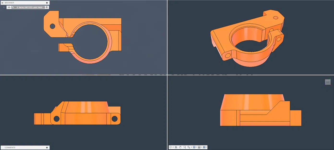 Giá đỡ đầu laser Cloudray K Series cho máy cắt laser K40W - Image 5