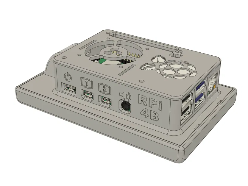 Case cho BigTreeTech PITFT50 V1.0 và Raspberry Pi 4 Model B [có source] - Image 1