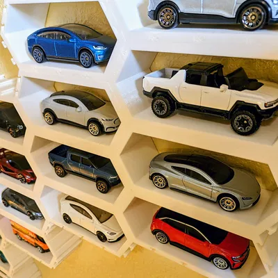 Kệ Trưng Bày Module Hình Lục Giác Cho Xe 1:64