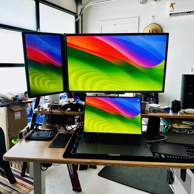 Màn Hình 5K Tự Làm Có Đế Gắn Kiểu Lỗ Khóa - Image 2