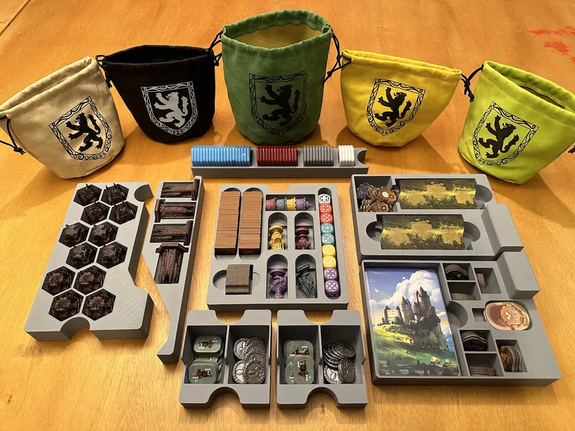 Khay Đựng Lắp Ghép cho Castles of Burgundy: Special Edition - Image 1