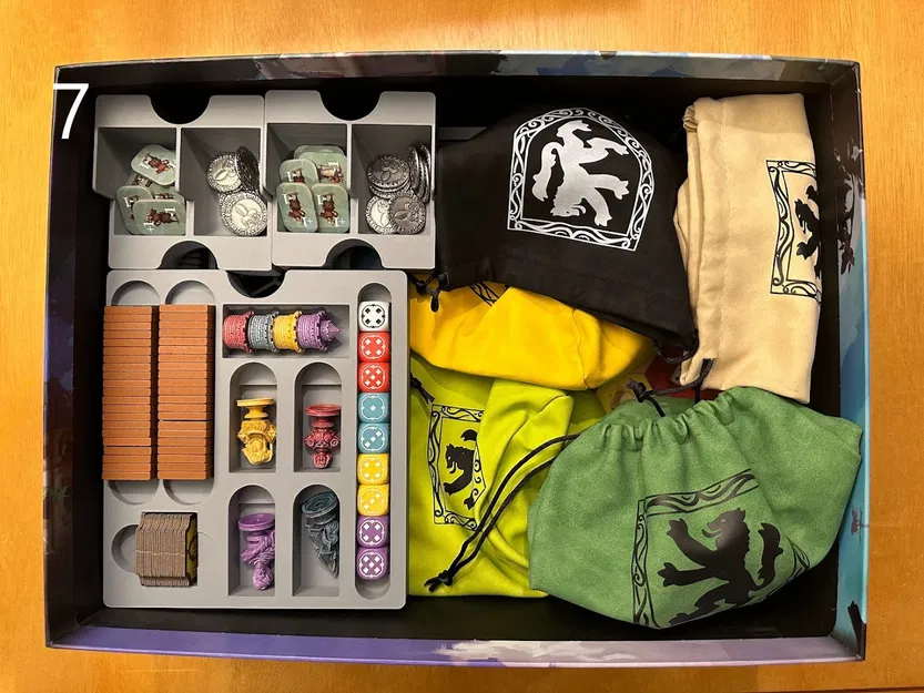 Khay Đựng Lắp Ghép cho Castles of Burgundy: Special Edition - Image 8