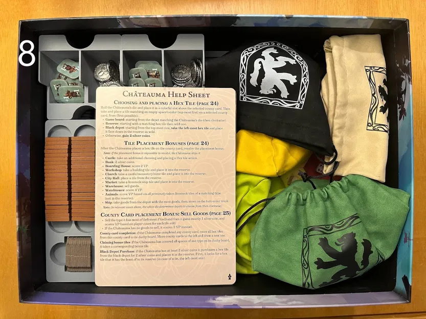 Khay Đựng Lắp Ghép cho Castles of Burgundy: Special Edition - Image 9