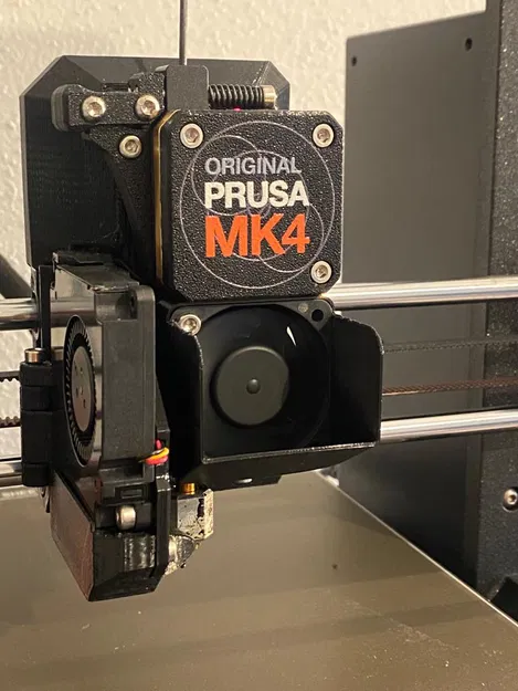 MK4 Hotend Fan Shield - Chặn nhiễu loạn / luồng gió từ quạt hotend - Fan shroud - REMIX - Image 2