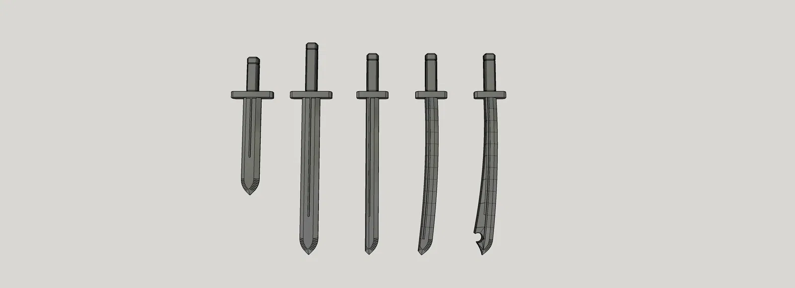 Mini 13: Bộ Vũ Khí Cận Chiến Cơ Bản - Kiếm 1 - Image 1