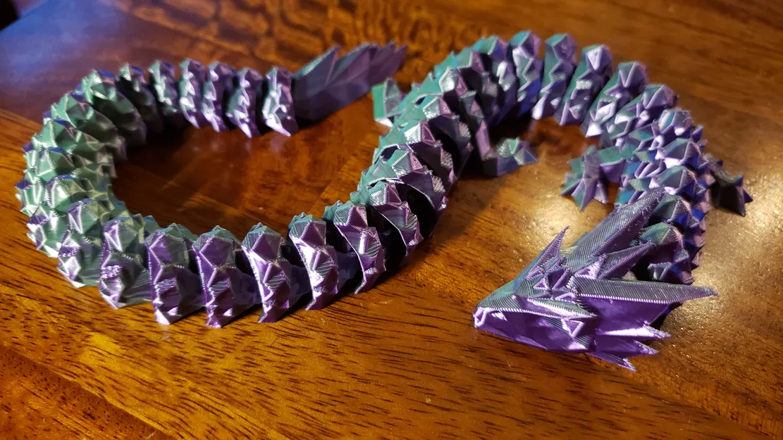 Rồng Pha lê Đêm Khớp nối v1.3 (bản phối lại low poly) - Image 2