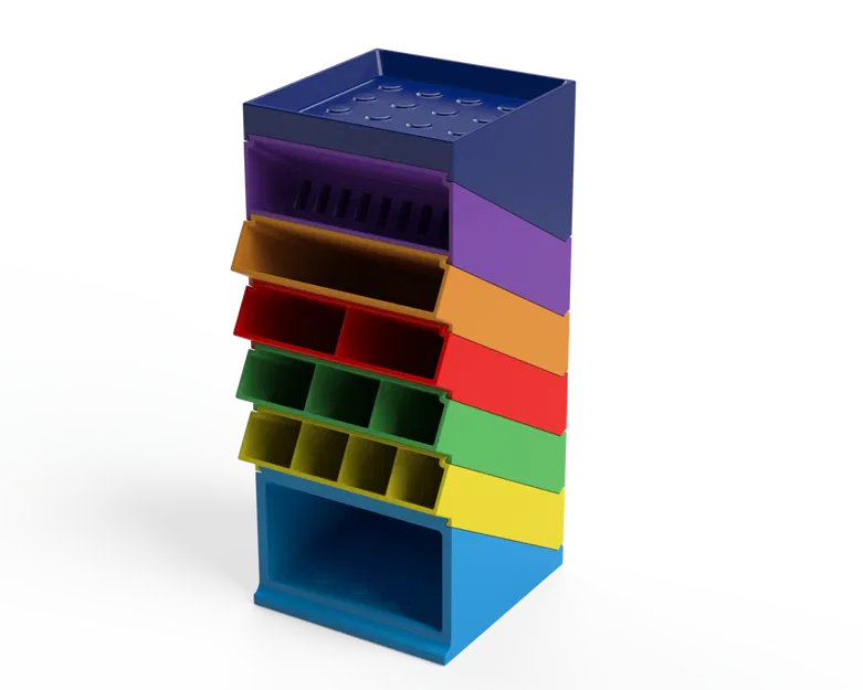 Kệ Sắp Xếp Đa Năng Lắp Ghép Cho Bàn Làm Việc - Image 1