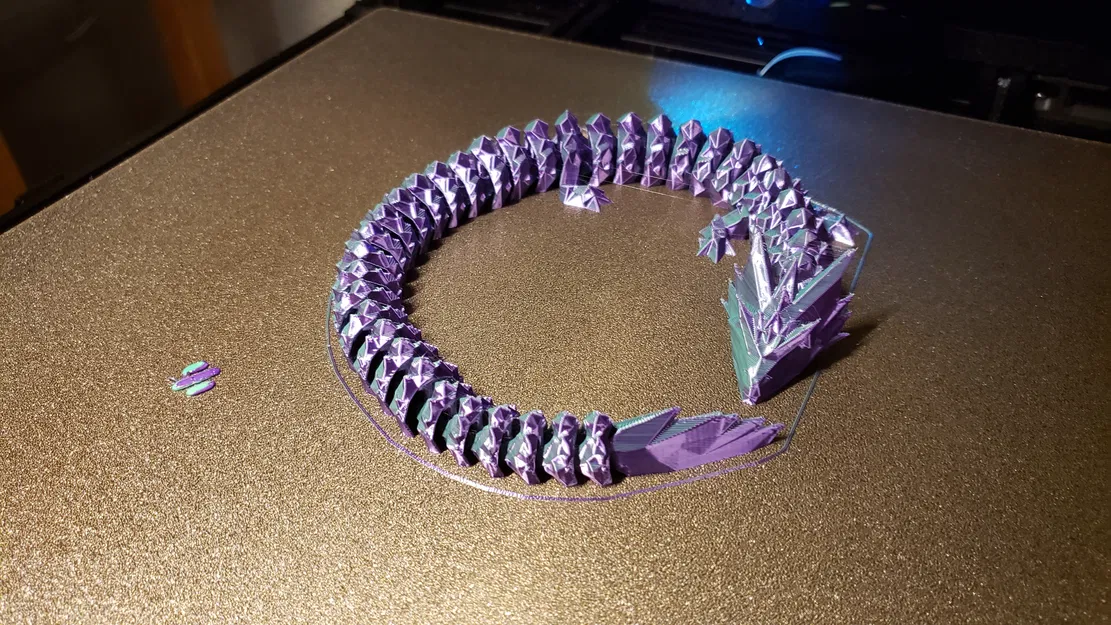 Rồng Pha lê Đêm Khớp nối v1.3 (bản phối lại low poly) - Image 7