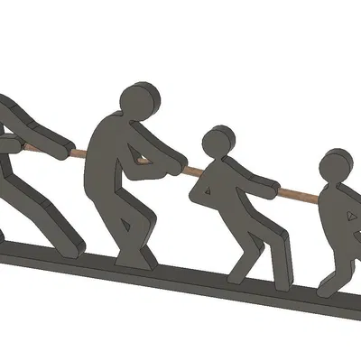 Trang Trí Khung Cửa - Gia Đình Kéo Co