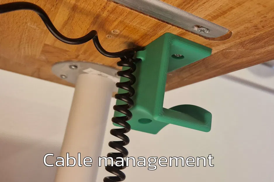 Kệ Treo Tai Nghe Dưới Bàn Có Quản Lý Dây Cáp - Image 2