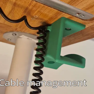 Kệ Treo Tai Nghe Dưới Bàn Có Quản Lý Dây Cáp