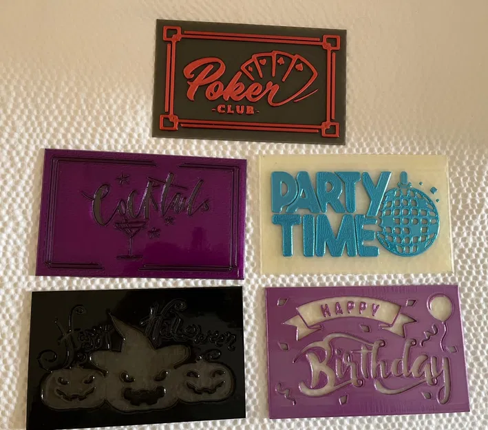 Hộp Đèn Biển Hiệu Thay Thế Được (Halloween, Tiệc Tùng, Poker, v.v.) - Image 7