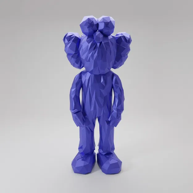Mô Hình KAWS Phong Cách Low-Poly (XX) - Image 4