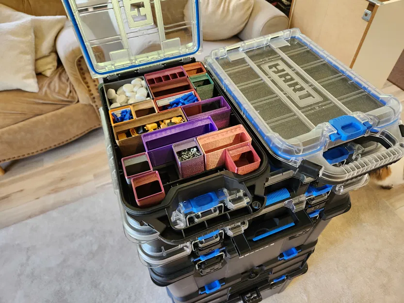 Tấm đế Gridfinity cho Hộp đựng đồ Hart Stack Half 254497 - Lưới 5x6 có bộ chuyển đổi cho ngăn cao 6u - Image 6