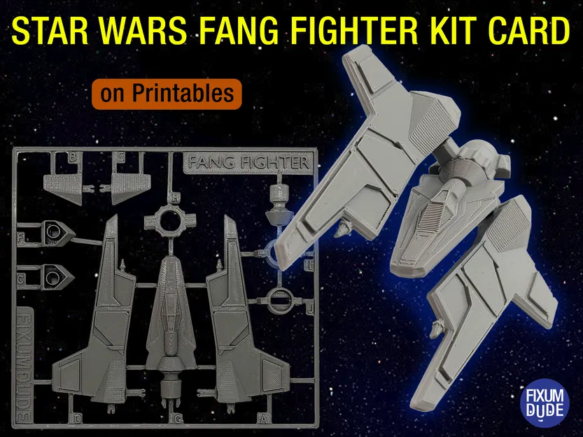 Mô hình Tàu Fang Fighter Star Wars - Kit Card - Image 1
