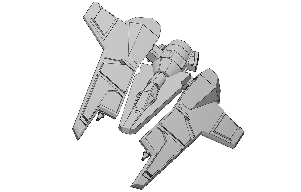 Mô hình Tàu Fang Fighter Star Wars - Kit Card - Image 8