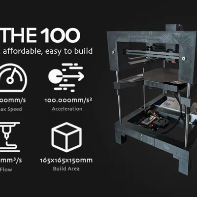 THE 100 v1.0 - Máy in 3D nhanh nhất với khung in