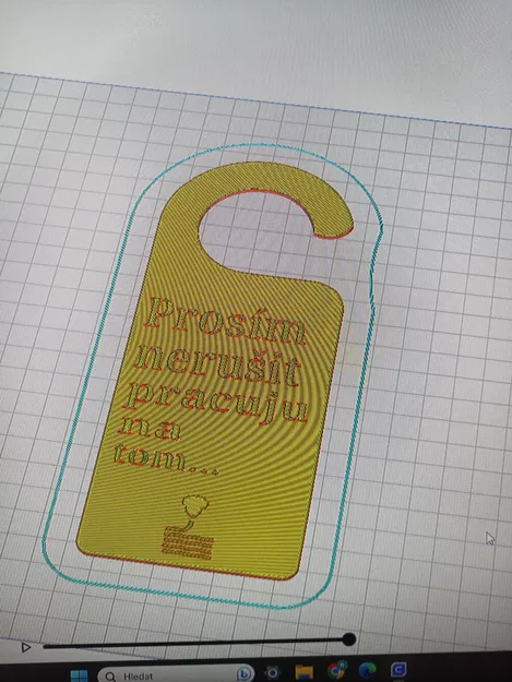 Tấm bảng treo cửa "Cedule nerušit" - Xin đừng làm phiền - Image 1