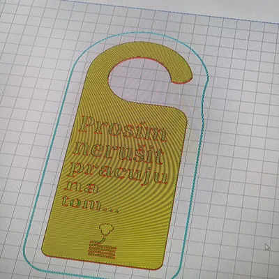 Tấm bảng treo cửa "Cedule nerušit" - Xin đừng làm phiền