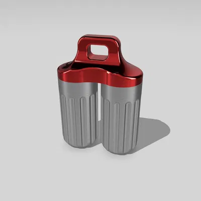 Móc Khóa Hộp Đựng Thuốc Kép