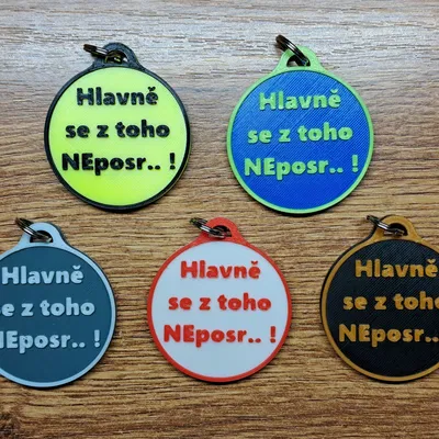 Móc Khóa PF2024 Độc Đáo - Thay Đổi Màu Sắc Theo Góc Nhìn