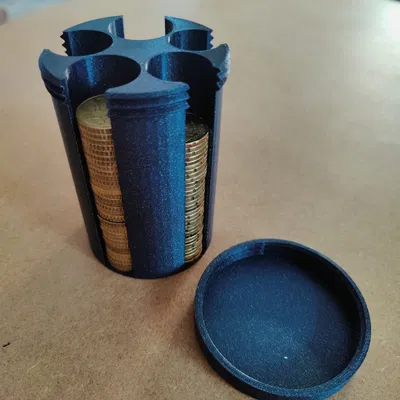 Hộp Đựng Xu (Euro) Kiểu Lon