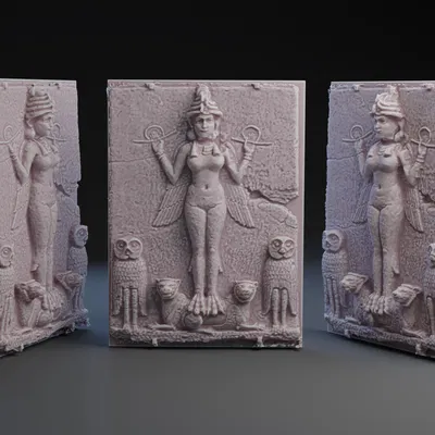 Burney Relief - Nữ hoàng Đêm - Ishtar/Inanna