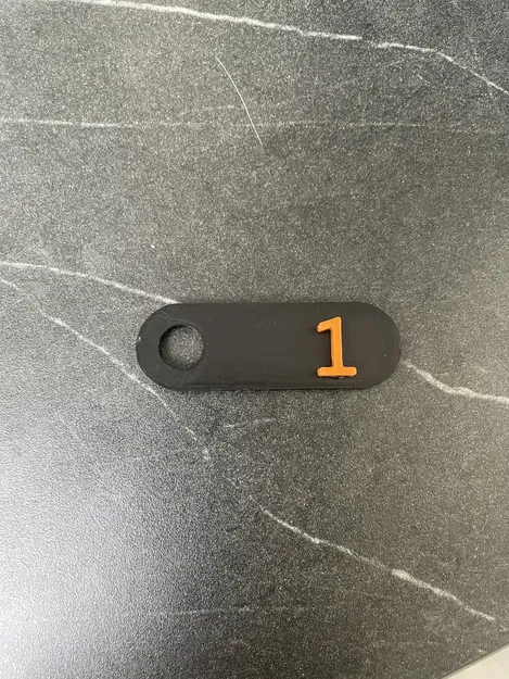 Móc Khóa Số Từ 1 Đến 27 - Image 1