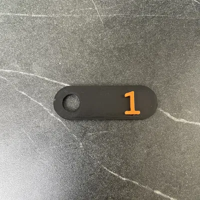 Móc Khóa Số Từ 1 Đến 27