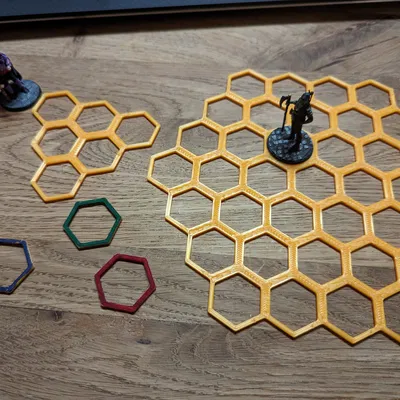 Các Hình Dạng Lưới Lục Giác Cho Game "Pen and Paper"